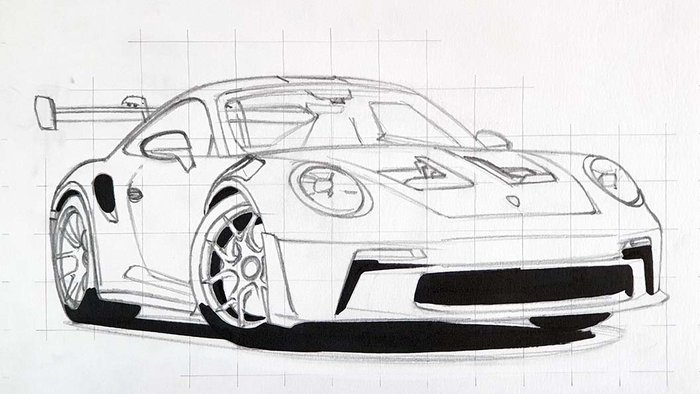 draw-a-porsche-911-gt3-rs-like-a-pro-easy-tutorial-for-beginners